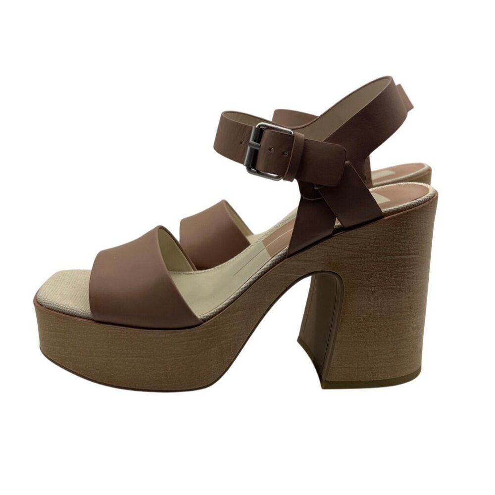Dolce Vita Womens Brown Platform Chunky Heel Sandals Size 7 - Picture 4 of 9